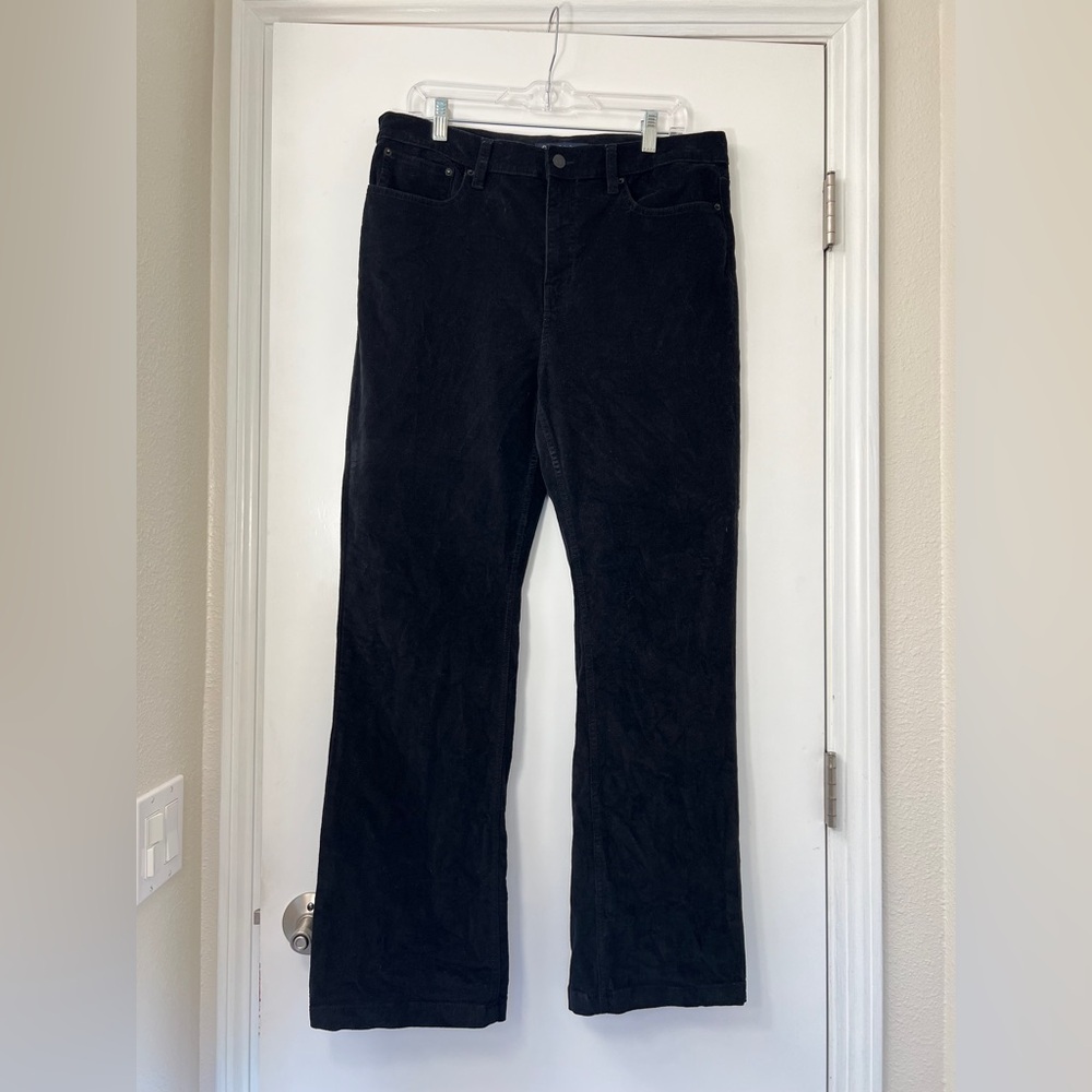 🖤 Calvin Klein deep black corduroy bootcut jeans